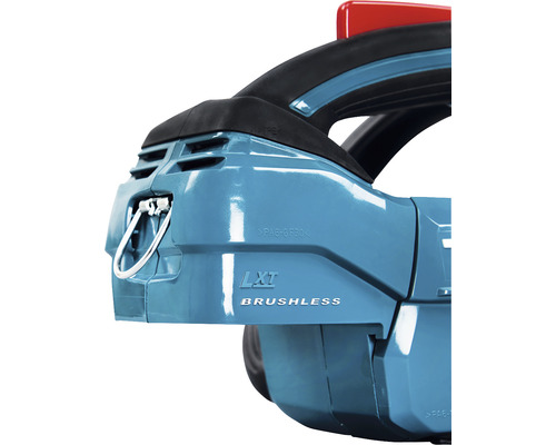 Detailný pohľad na nožnice na živý plot s potlačou LXT Brushless