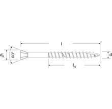 Zobrazenie skrutky s meracími bodmi na znázornenie geometrie skrutky