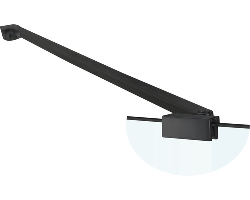 Vyrovnávací stabilizačný držiak Basano Modena black 100 cm matne čierny A1-S4-BK Stabilizačná tyč pre sprchovú zástenku