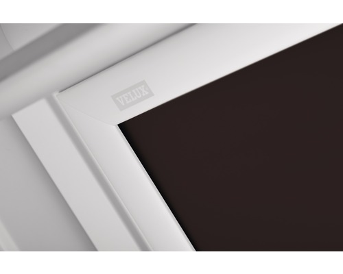 Detail strešného okna s logom Velux