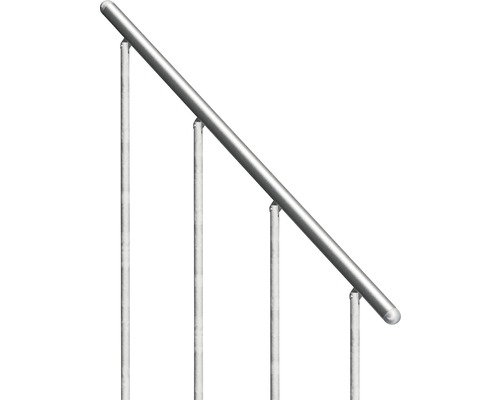 Kovové zábradlie s tromi podperami