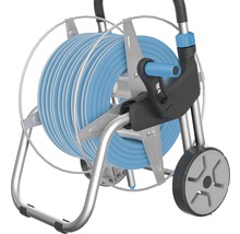 Záhradný hadicový vozík s hadicou