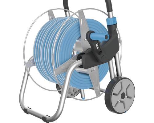 Záhradný hadicový vozík s hadicou