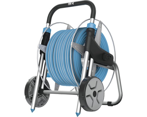 Záhradný hadicový vozík s navijakom a kolieskami
