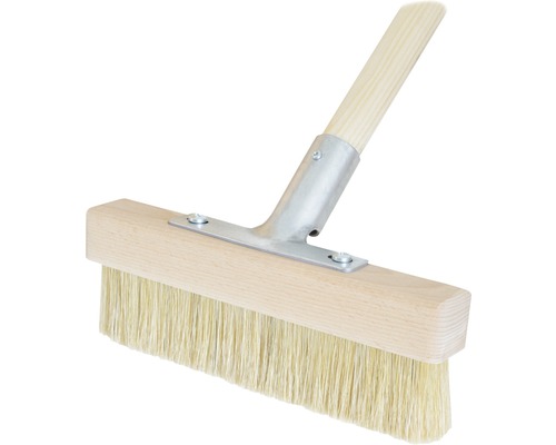 Štetec s drevenou rukoväťou a štetinami