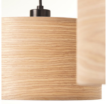 Luster Brilliant Romm 3xE27 60 W čierno/prírodný