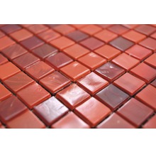 Sklenená mozaika GM MRY 300 štvorec 29,5x29,5 cm sklo červená-thumb-2