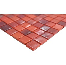 Sklenená mozaika GM MRY 300 štvorec 29,5x29,5 cm sklo červená-thumb-1