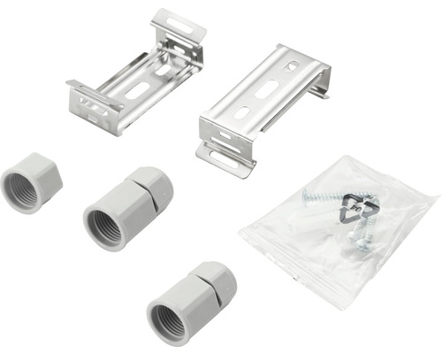 Inštalačný materiál pre elektrické vedenie: držiaky, skrutkovanie a skrutky