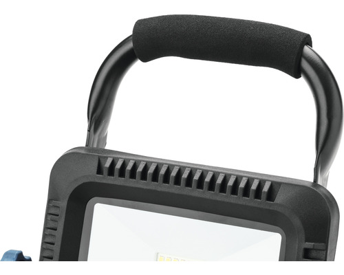 Detailný pohľad na ručnú lampu s rukoväťou