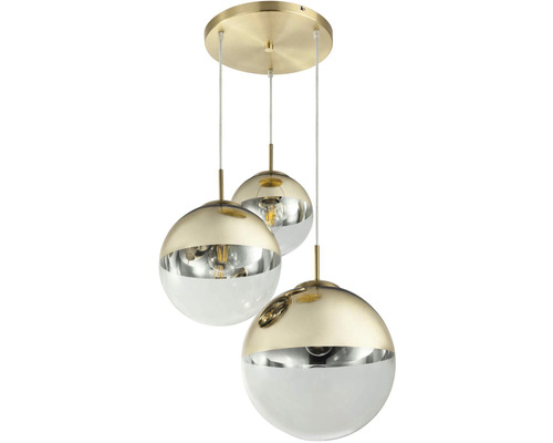 Závesné svietidlo s tromi guľovými tienidlami