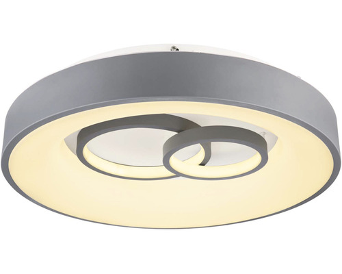 Sivé LED stropné svietidlo s okrúhlym dizajnom
