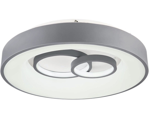 Sivé stropné svietidlo s kruhovým dizajnom