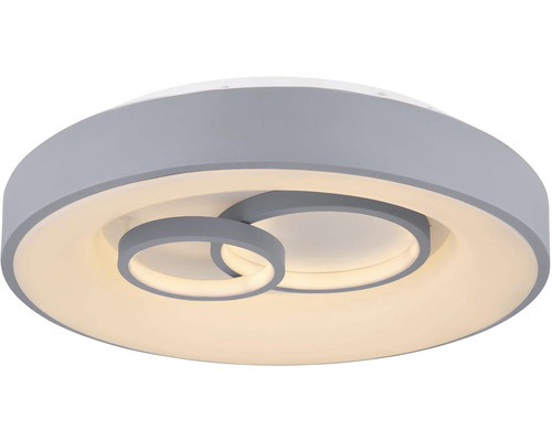 Okrúhle stropné svietidlo s dvoma prekrývajúcimi sa kruhmi