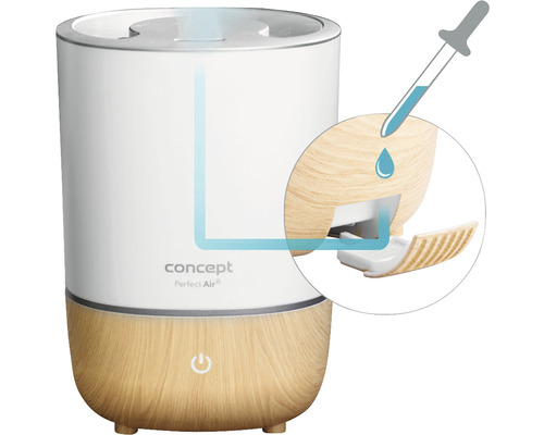 Zvlhčovač vzduchu s pipetou na plnenie
