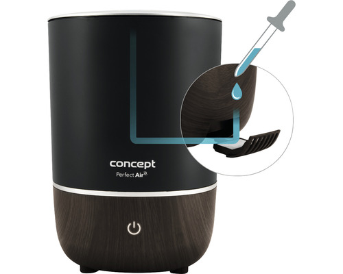 Zvlhčovač vzduchu Concept Perfect Air s pipetou pre esenciálne oleje