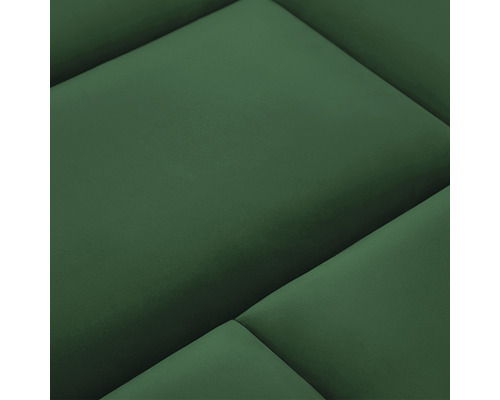 Detail zelených akustických panelov na stenu a strop