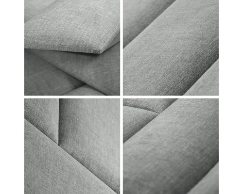 Detail akustických panelov s látkovým poťahom