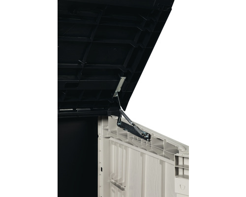 Detail mechanizmu veka úložného boxu