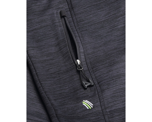 Detailný záber bundy s vreckom na zips