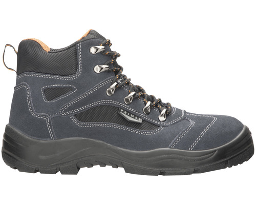Členková bezpečnostná obuv z kože so šnurovaním