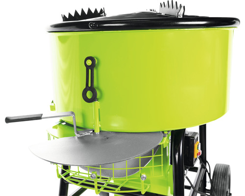 Detailný pohľad na nútenú miešačku