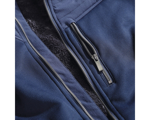 Detail bundy so zipsom a podšívkou