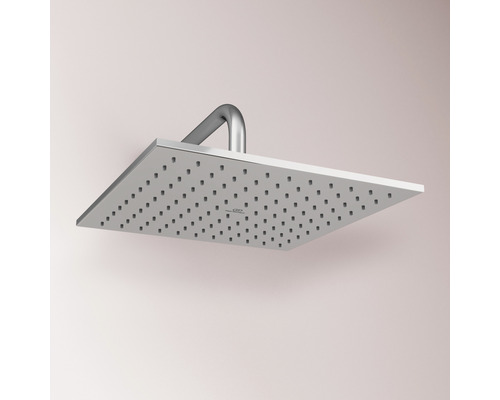 Štvorcová sprchová hlavica s pripojením