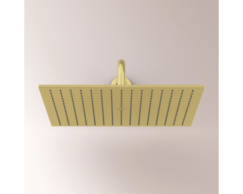 Štvorcová sprchová hlavica s pripojením