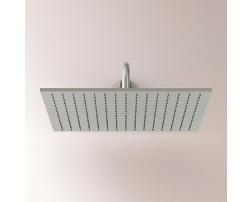 Štvorcová sprchová hlavica pre inštaláciu v kúpeľni