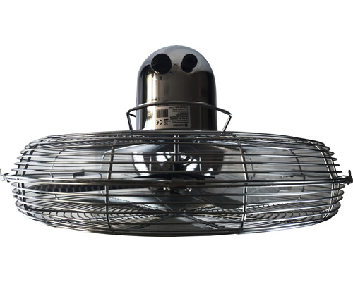 Stropný ventilátor s kovovým puzdrom a ochrannou mriežkou