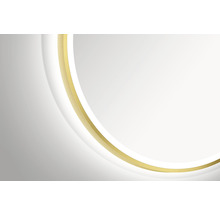 LED zrkadlo do kúpeľne DSK Bronze Circular 80x80 cm IP 24