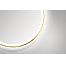 LED zrkadlo do kúpeľne DSK Bronze Circular 80x80 cm IP 24