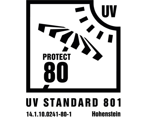 Značka UV Standard 801 pre UV ochranu 80