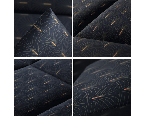 Detailný pohľad na textil so vzorom vejára