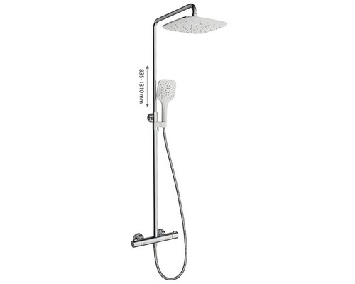 Sprchový panel s hlavovou a ručnou sprchou
