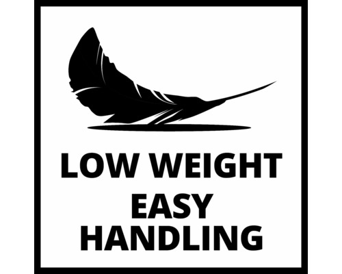 Symbol nízkej hmotnosti a jednoduchej manipulácie