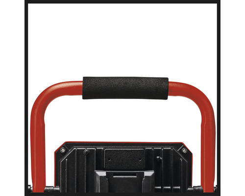 Detailný pohľad na staveniskové svietidlo s rukoväťou