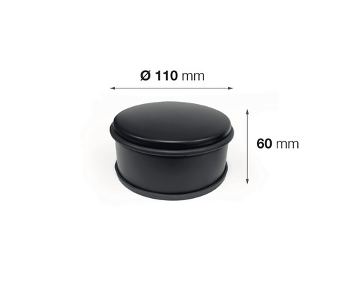 Kovový dverný doraz, priemer 110 mm, výška 60 mm