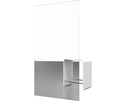 Akrylová sklenená priečka pultu s podávacím otvorom