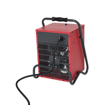 Elektrický stavebný ohrievač s držadlom a napájacím káblom