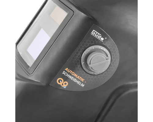 Automatická zváračská kukla s nastavovacím gombíkom a logom Güde