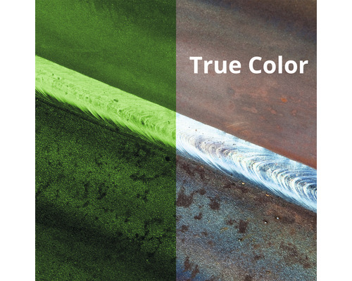 Porovnanie zvaru za štandardných a skutočných farebných podmienok