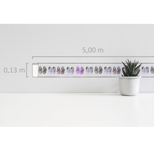 Dekoračná bordúra s motívom topánok, dĺžka 5 metrov, výška 0,13 metra