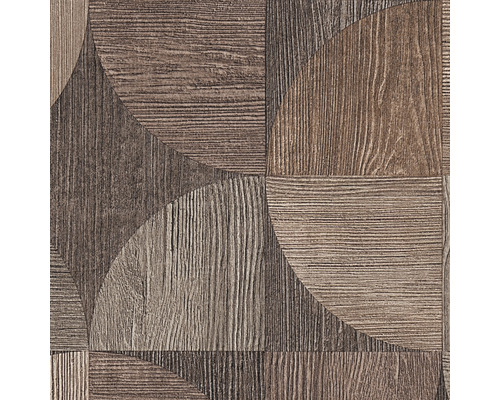 Tapeta so vzhľadom dreva a geometrickými vzormi