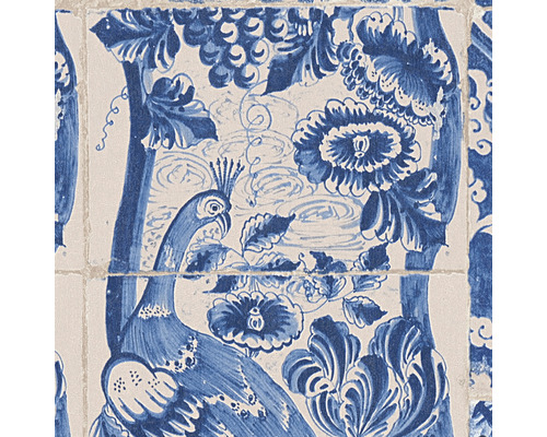 Dekoratívna dlaždica s motívom páva na stenu