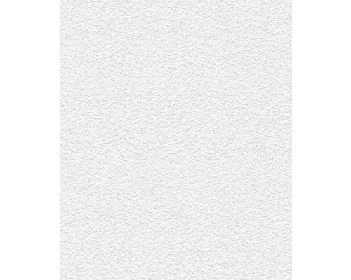 Detail bielej štruktúrovanej tapety.