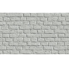 Detail bielej tapety s motívom tehál