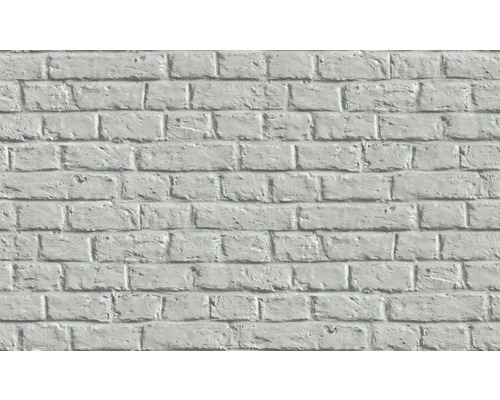 Detail bielej tapety s motívom tehál