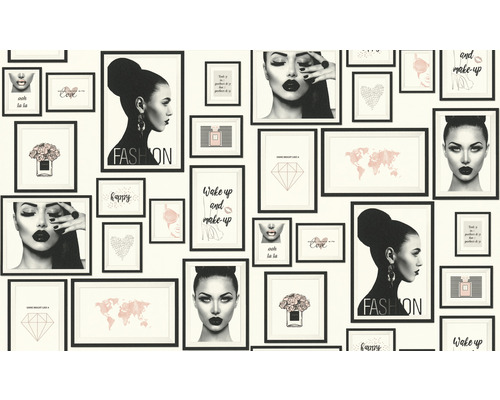 Tapeta s rámami a motívmi z módy a krásy